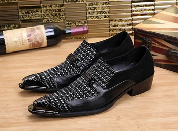 CH.KWOK sapato / muške cipele-oxfords od prave kože, zlatni modeliranje cipele, muške лоферы na ravne cipele sa šiljcima, svadbene cipele, ...