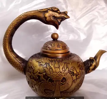 Kolekcija Porculana Ručni Rad, Ručno Skulptura Bakar zmaj kornjača Čaj