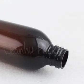 Smeđa plastična boca od 250ML sa Srebrnim pumpom losion , prazan Radni Kontejner 250CC , šampon / Losion Sub-bottling