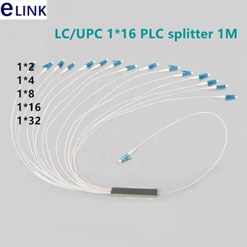 10 KOM. mini PLC cjepidlaka 1*2 1*4 1*8 1*16 1*32 LC/APC LC/APC 1mtr bijeli kabel Čelična cijev pletenica G657A1 PVC 0,9 mm besplatna dostava
