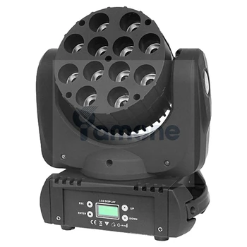 1 kom./lot 12x10 W RGBW 4In1 LED Moving Head Beam Light DMX LED Mini Lyre Beam Wash Moving Light For Stage DJ Party Disco