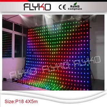 Visok zaslon LED video brightnees zaslon zaslon glazbe zavjese LED P18 4x5m