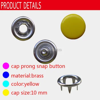 Besplatna dostava 1000 kompleta + montažni alat 10 mm DIY Cap Snap gumb za dječje odjeće gumb