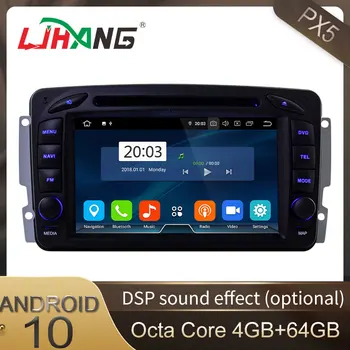 LJHANG 7-inčni Android 10 DVD Player Za Vozila Mercedes-Benz CLK W209 W203 W463 W208 Wi Fi Multimedija 2 Din Radio Stereo MEMORIJA 4 GB