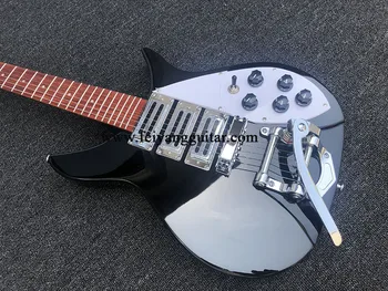 Kvalitetna električna gitara 325, crna boja, палисандровый vrat, dužina žice 527, Korejski mala dvokrevetna ljuljanje mosta, stup