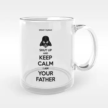 Personalizirano Staklena Krigla I am Your Father Designed Cup-2