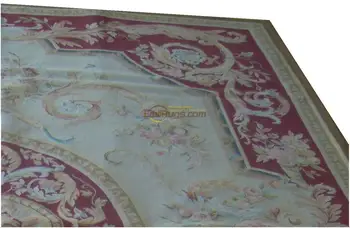 Francuski tepih Обюссон 18. stoljeća Francuski vrt Обюссон Савоннери, izrađen ručno, lijepo расшит tepiha