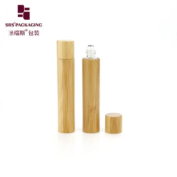 Eco содружественный roll ulja parfema cilindra 8ml 10ml jasan na bočice bocama lopte valjak eteričnog ulja bambusa stakla sa poklopcem