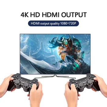 4k HD HDMI Izlaz Retro Klasični Prijenosni video Player TV Mini Igraće konzole Ugrađeni 15000 igara 45 emulatora podrška za 4 igrača