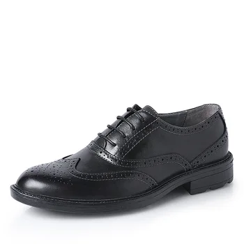 Muške Casual cipele od prave kože čipka-up, muška Prozračna mekani potplat, muška luksuzna cipele srednje dobi, muška dizajnerske cipele proljeće