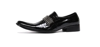 Ljetna Službena obuća Oxford Muška Moda Ured za Cipele luksuzni brand Модельная Cipele Klasična Lakirane Kože sapato masculino