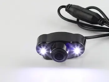 2-LED retrovizor Nosač za Noćni Vid Suprotno ogledati bez Linija Mreže Skladište za Auto Zvucnika Stereo RCA - Paket od 2