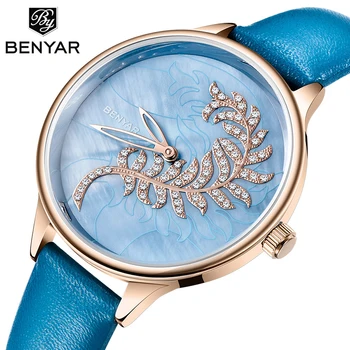 BENYAR marke satovi luksuzni modni quartz sat trend vodootporan automatski casual remen ženski sat