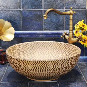 Antički kupaonica kineska posuda oblik keramički umivaonik ručno pranje zdjela