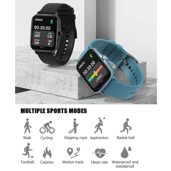 2021 Puni Zaslon Osjetljiv na dodir Tipka Smjera Y20 Ženske Pametni Sat Fitness Tracker Smartwatch Za Xiaomi iPhone Phone PK P8 Plus GTS 2