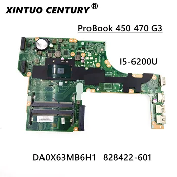 Za HP ProBook 450 G3 Matična Ploča laptopa 828422-001 828422-501 828422-601 DA0X63MB6H1 REV:H w/ i5-6200U Procesor DDR3