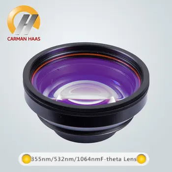 CARMANHAAS 532nm F Theta Objektiv Fiber Laser Scanner Lenses Scan Objektiv 70x70mm 100x100mm for green laser Glass mark